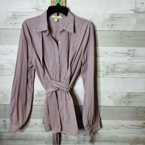 Lark & Ro Striped Button Down - Picture 1 of 6